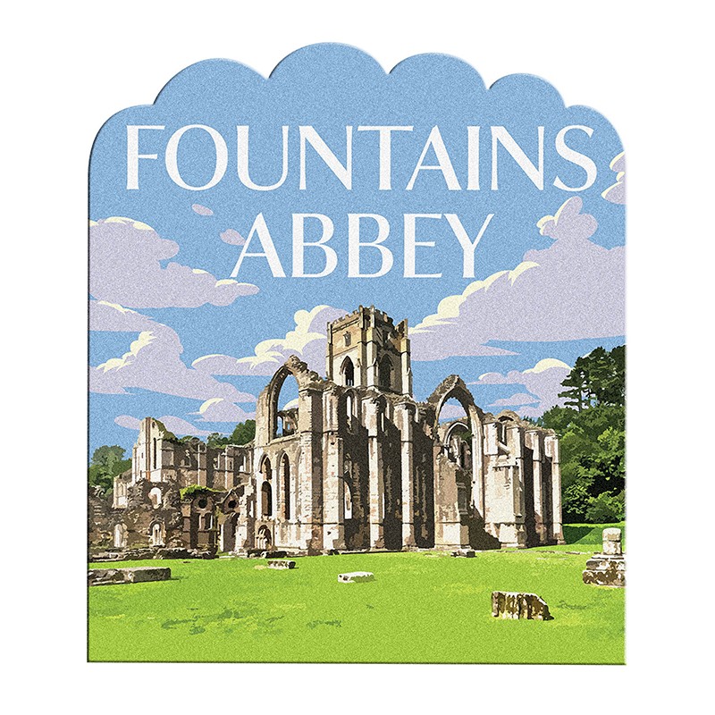 Digitally Printed Resin Fridge Magnet fountains abbey