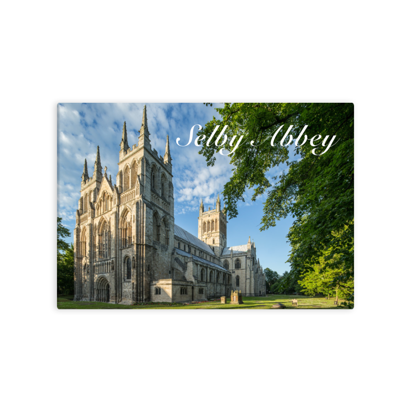 Tin Plate Fridge Magnet Selby Abbey