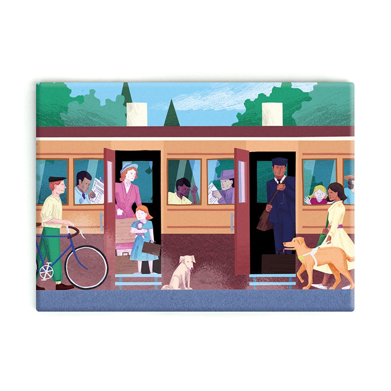 Guide Dog Large Tin Plate Magnet