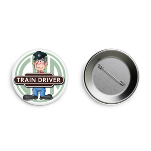 Railway Train Driver Button Badge Thumbnail