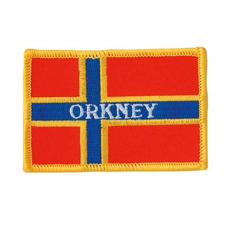 Orkney Flag Embroidered Badge