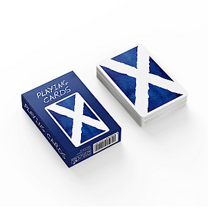 Playing Cards in Printed Box scotland scottish flag Thumbnail