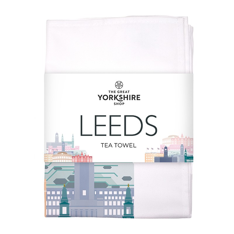 In House Placement Print Tea Towel with Bellyband