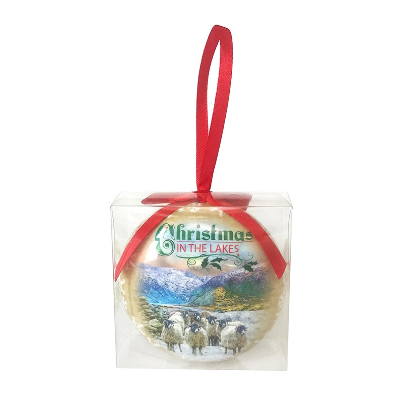 Christmas in the Lakes Disc Baubles Boxed