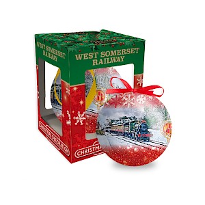 Boxed Bauble West Somerset Railway Thumbnail
