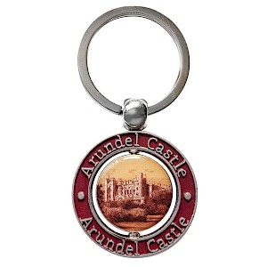 Colour Printed Metal Spinner Keyring Thumbnail