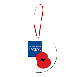Royal British Legion - MDF Christmas Decoration - Round Thumbnail