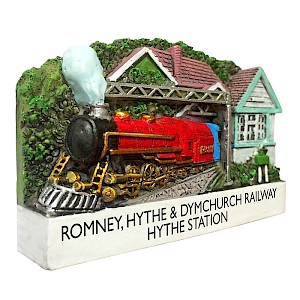 Hand painted bespoke Resin Fridge Magnet railway station Thumbnail