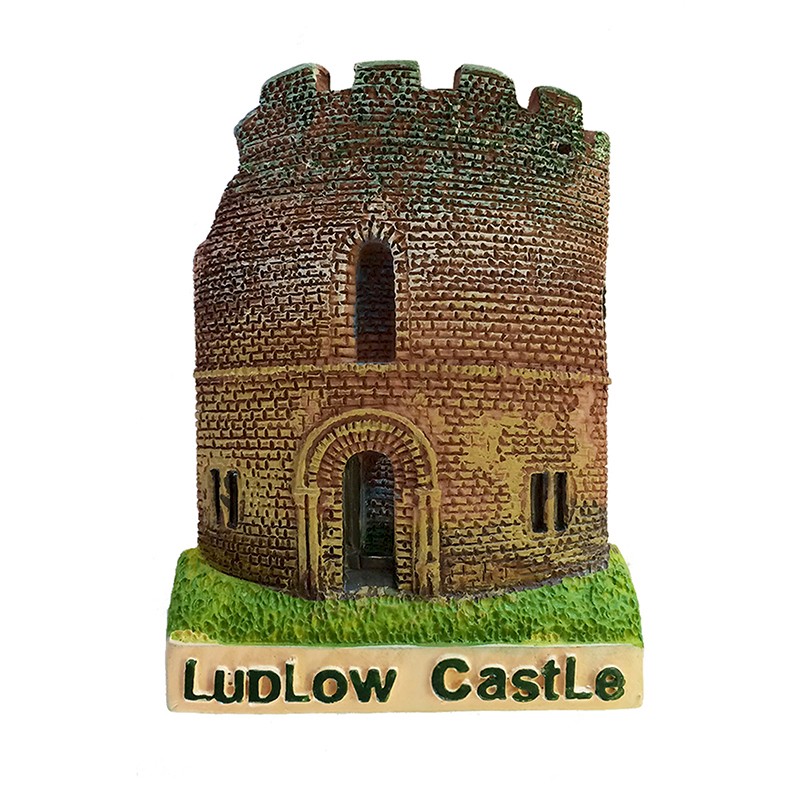 Hand painted bespoke Resin Fridge Magnet ludlow castle