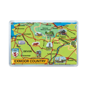 Full Colour Acrylic Fridge Magnet Exmoor Country Thumbnail