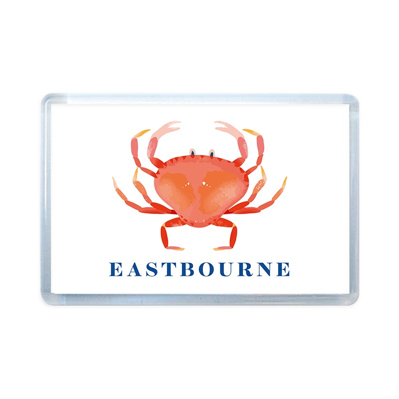 Full Colour Acrylic Fridge Magnet crab eastbourne