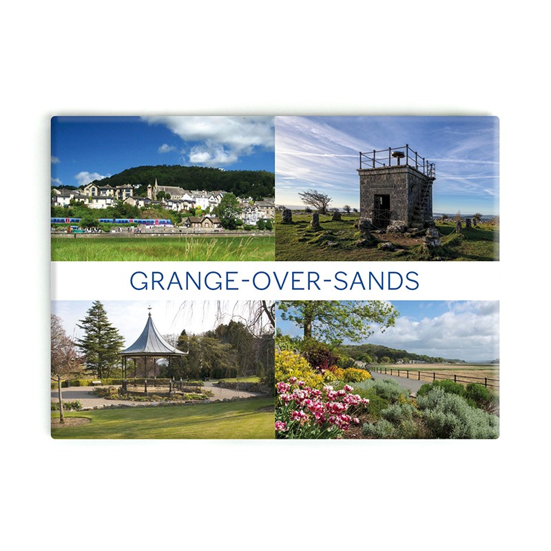 Grange Over Sands Large Tin Plate Magnet
