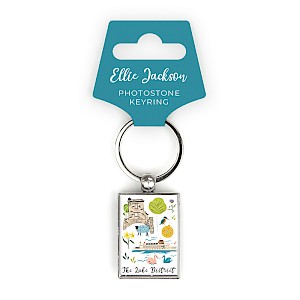 Rectangular Photostone Keyring ellie jackson the lake district Thumbnail