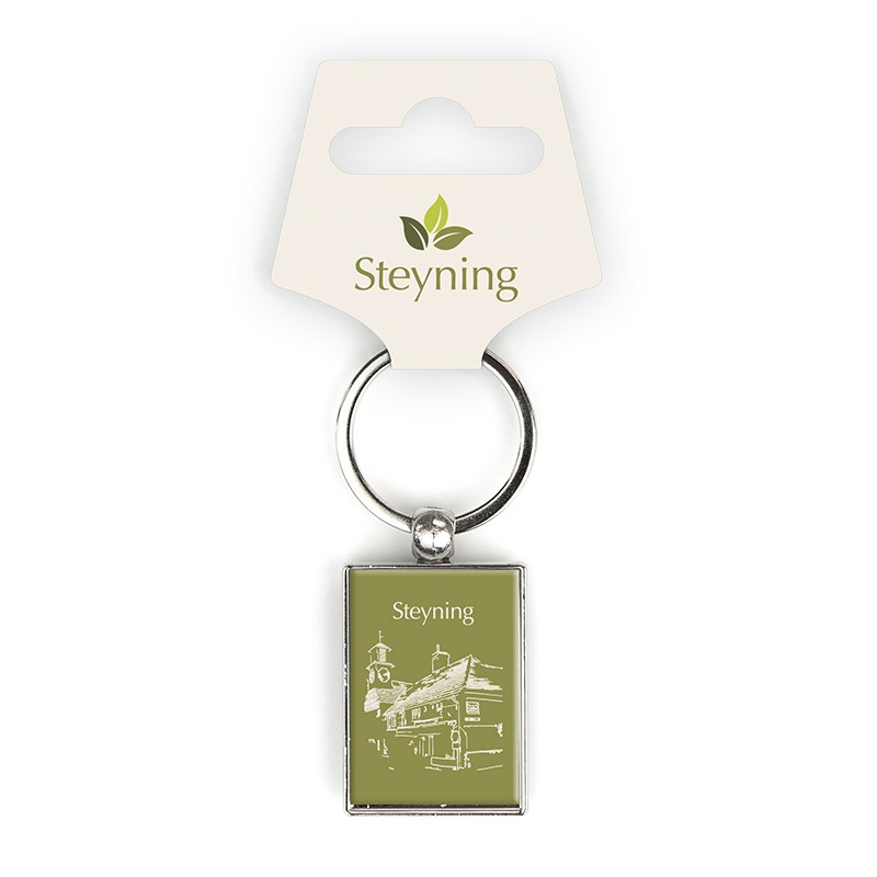 Rectangular Photostone Keyring steyning post office