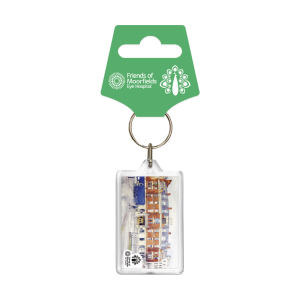 Acrylic Keyring with Hanger friends of moorfield eye hospital Thumbnail