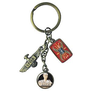 antique brass charm keyring heritage sites Thumbnail