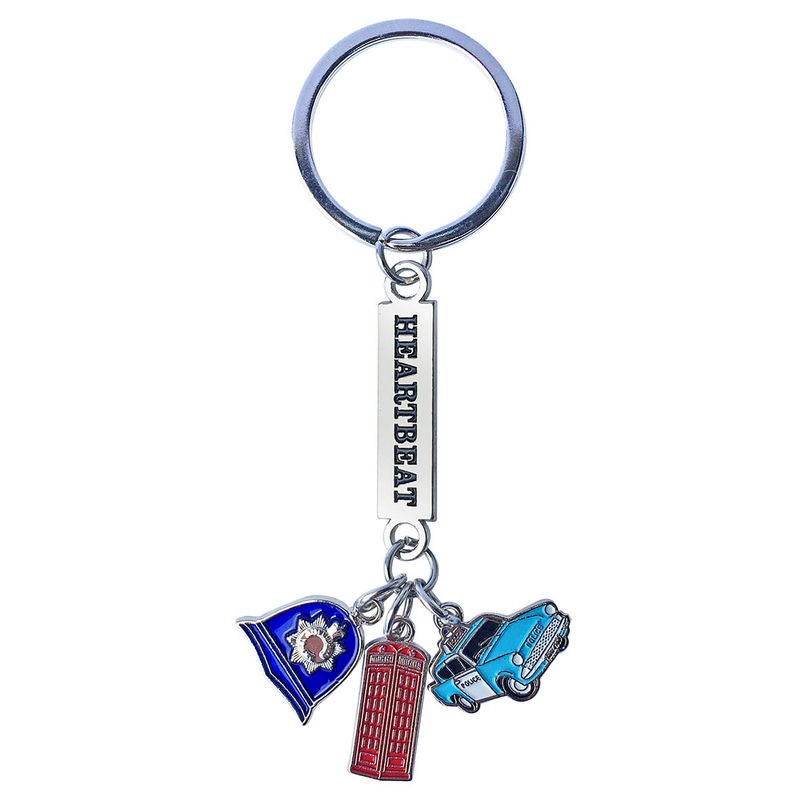 stamped enamel charm keyring tourist souvenir