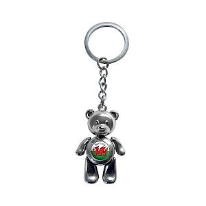 jointed teddy keyring Wales Thumbnail