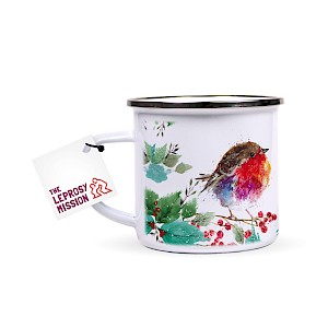 Enamel Mug with Silver Rim Thumbnail