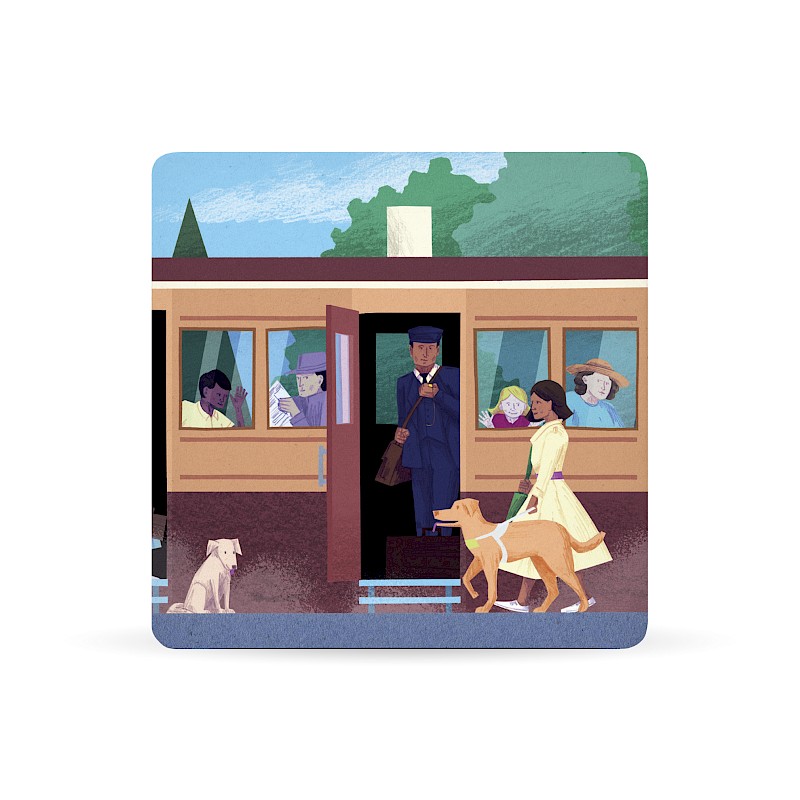 Square Cork Backed Coaster