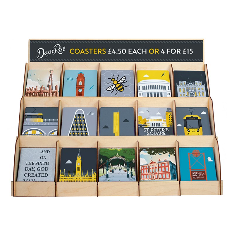 15 pocket coaster display stand daverob designs