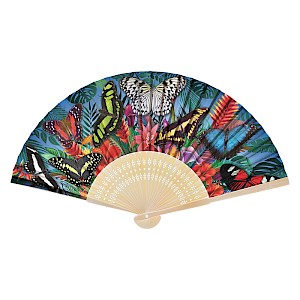 Bamboo Folding Hand Fan Stratford Butterfly Farm Thumbnail