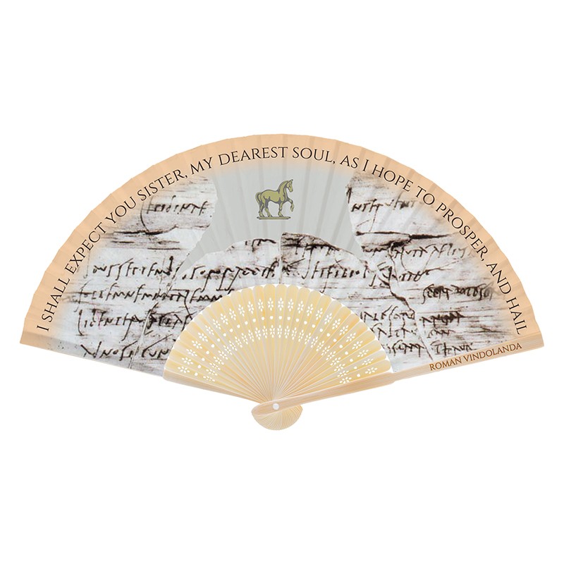 Bamboo Folding Hand Fan The Vindolanda Trust