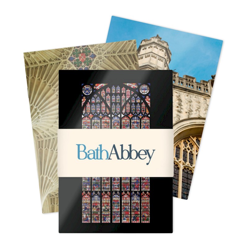 set of 3 A5 stapled notebook notepad pack bath abbey