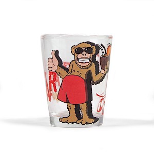 Full Wrap Shot Glass gibraltar funny monkey Thumbnail