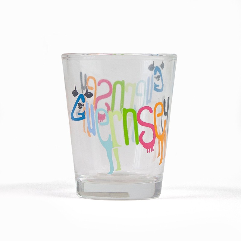 Full Wrap Shot Glass guernsey destination