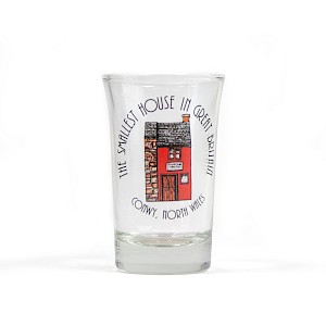Curved Shot Glass the smallest house in britain wales Thumbnail