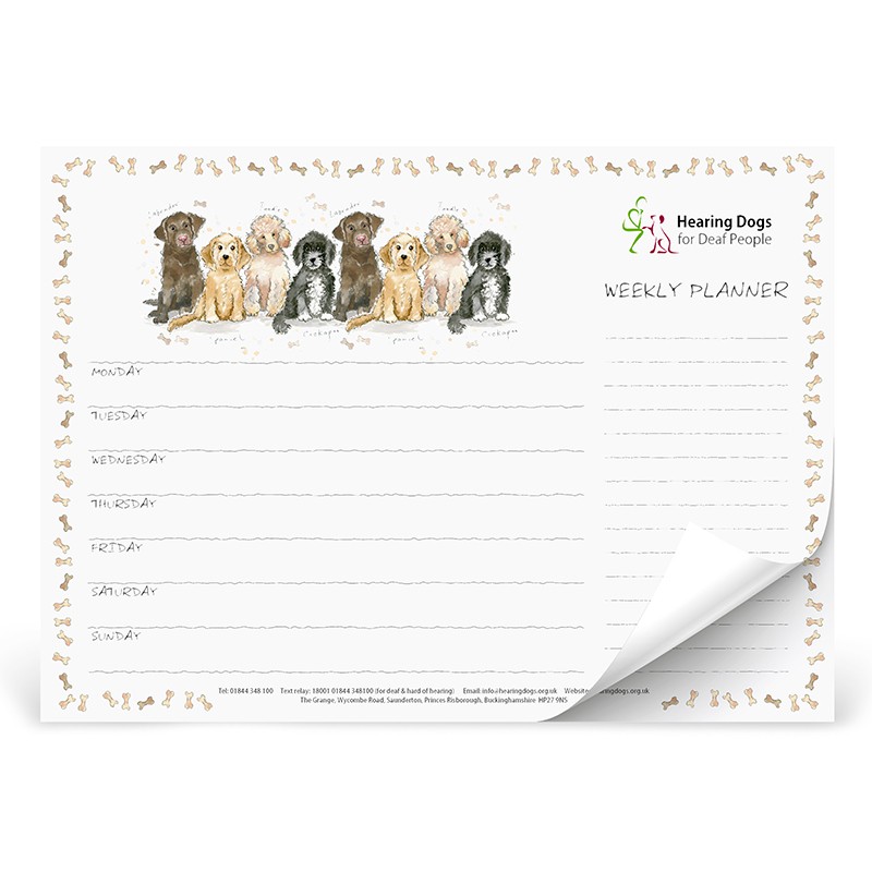 A4 Desk Pad Hearing Dogs Charity