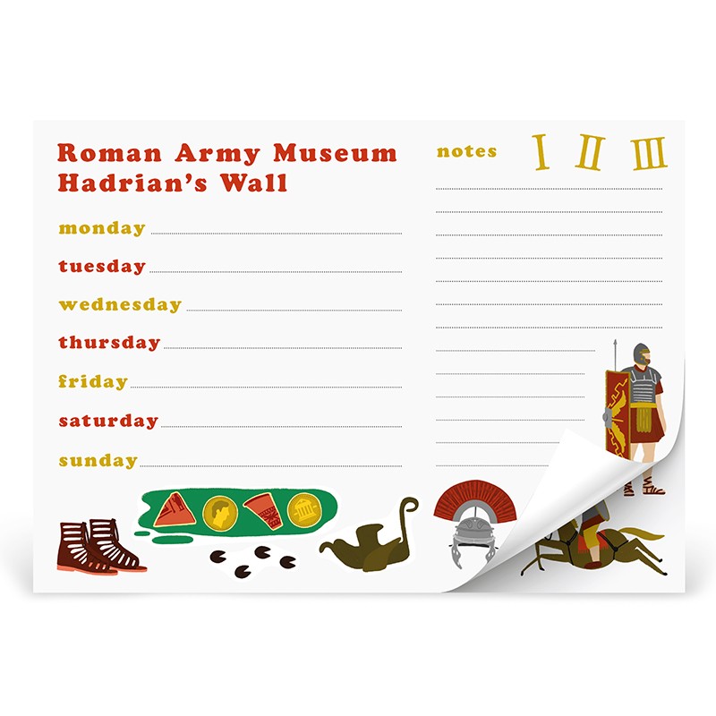 A4 Desk Pad Your World Roman Army Museum Hadrian's Wall