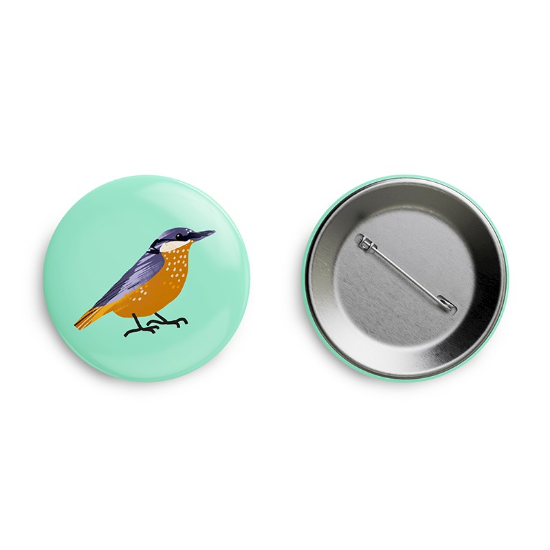 Bird 58mm Button Badge