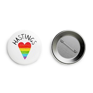Heart Hastings 58mm Button Badge Thumbnail