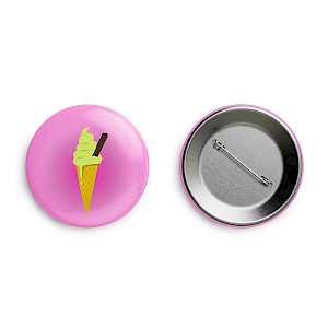 Ice Cream 58mm Button Badge Thumbnail