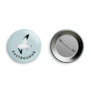 58mm Button Badge Eastbourne Seagull Thumbnail