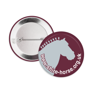 58mm Button Badge Shire Horse Charity Thumbnail