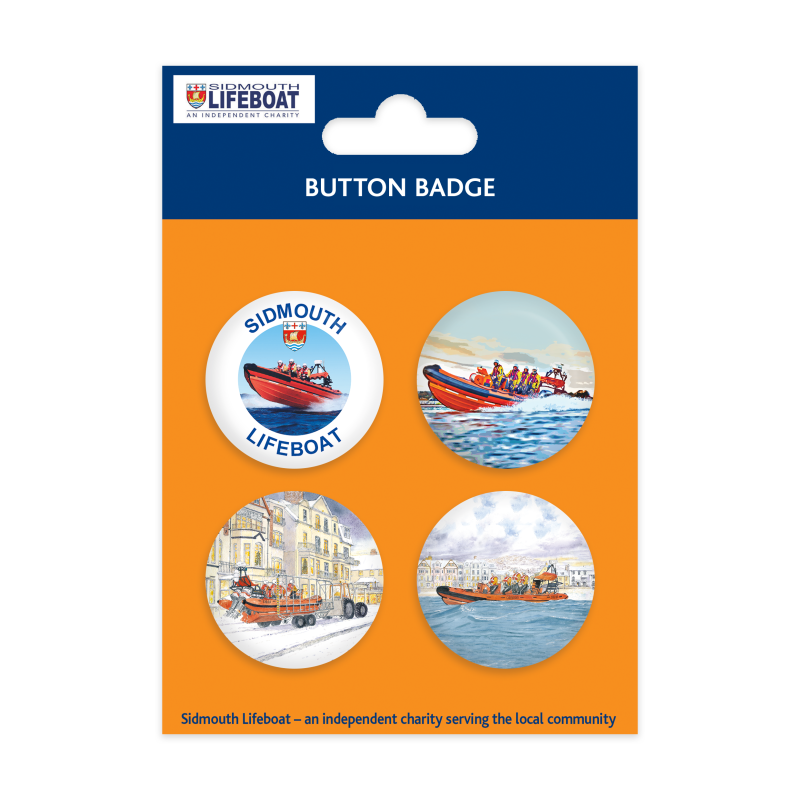 Set of 4 x 38mm Button Badges