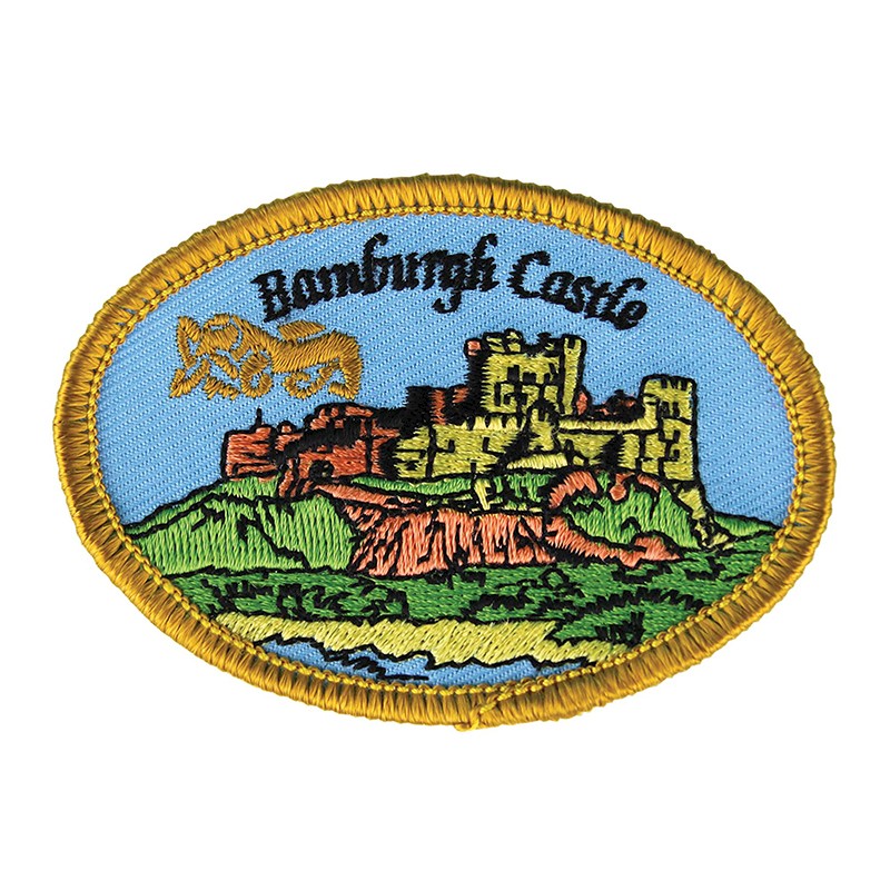 Bamburgh Castle Embroidered Badge