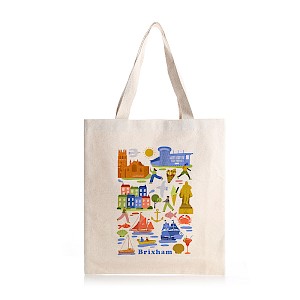 Brixham Your World Design 10oz Tote Bag Thumbnail