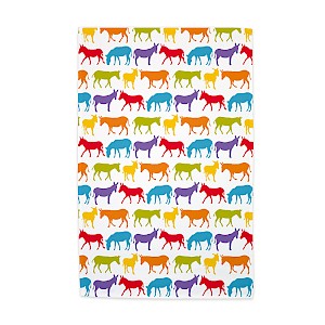 Full Colour Tea Towel UK Printed donkey world Thumbnail