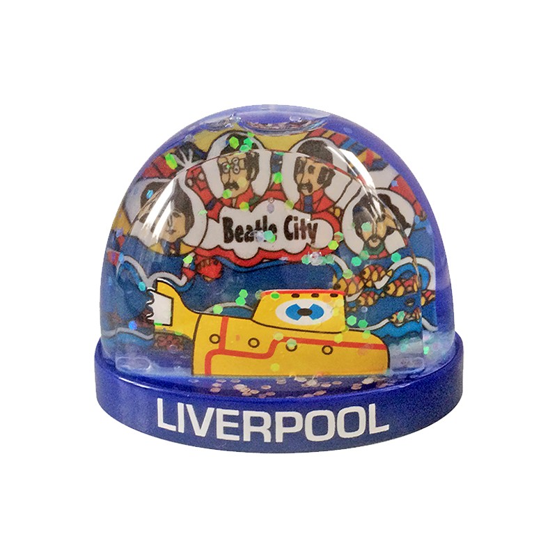 Liverpool The Beatles Yellow Submarine Acrylic Snowglobe