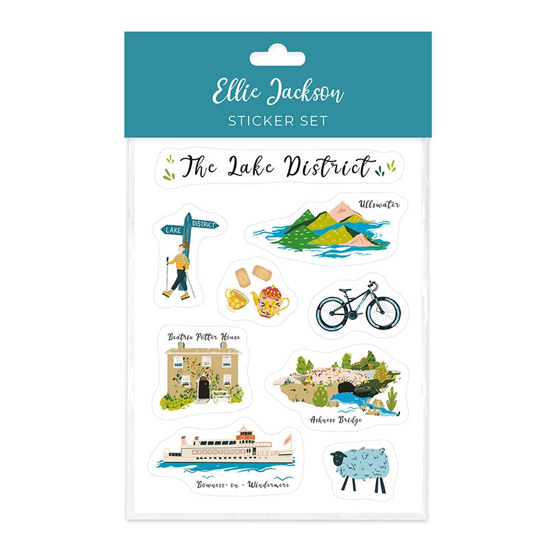 sticker sheet ellie jackson the lake district