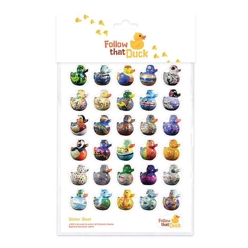 sticker sheet follow that duck