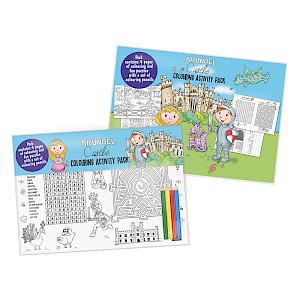 Castle Attraction Colouring Activity Pack without Pencils Thumbnail