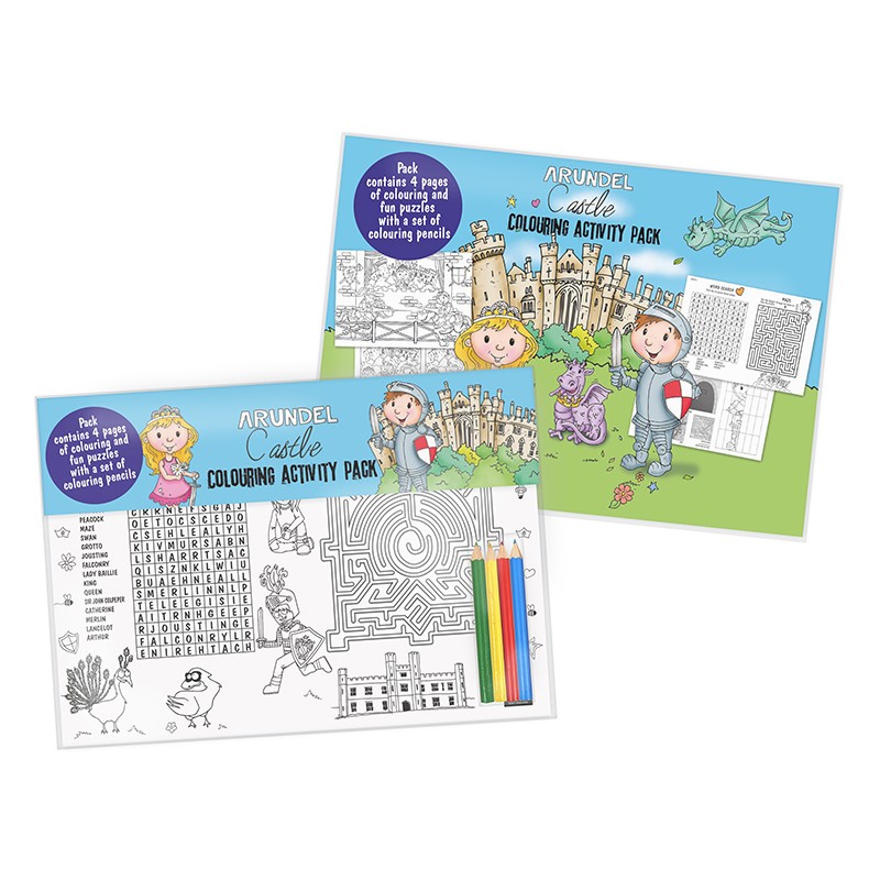 Castle Attraction Colouring Activity Pack without Pencils