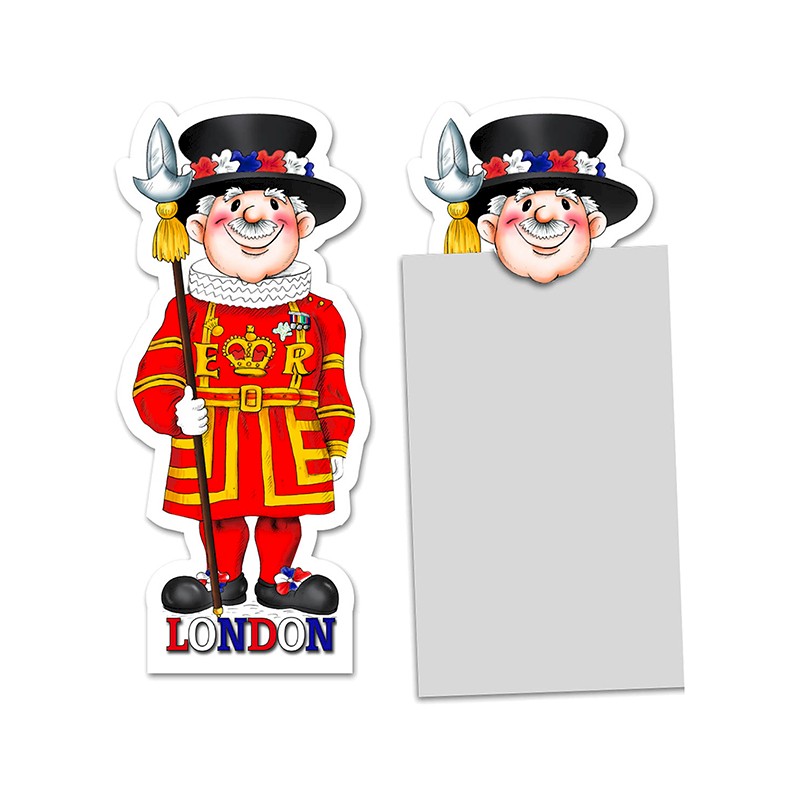 London character card die cut bookmark
