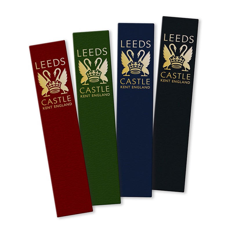 Leeds Castle Leather Bookmark