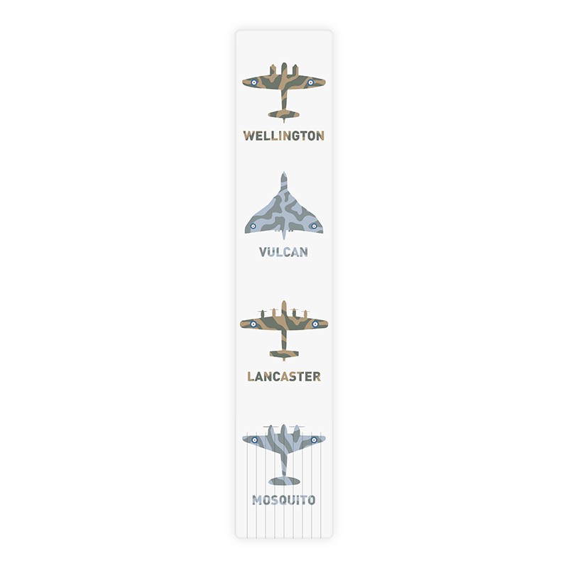 Colour bonded leather bookmark International Bomber Command Centre